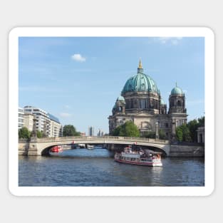 Berlin Cathedral and River Spree, Berlin-Mitte, Berlin, Germany Sticker